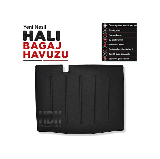 Dacia Sandero Stepway Halı Bagaj Havuzu (2021-2024 Arası)