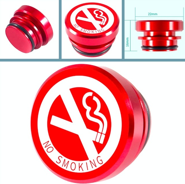 Omeniv Çakmak Soket Kapağı "No Smoking" Sigara İçilmez
