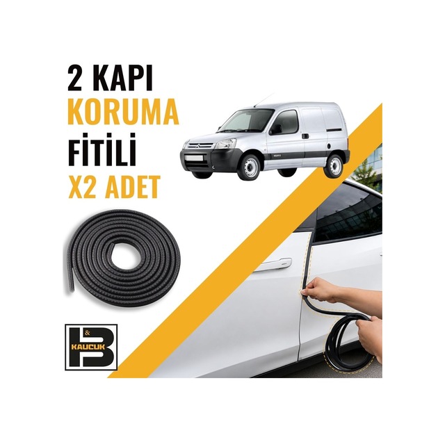 Citroen Berlingo Panelvan 1996-2007 Kapı Koruma Fitili-iki Kapı-siyah-bm1156