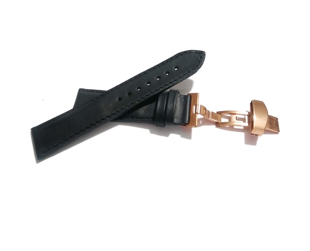 Fado Her Saate Uygun Kelebek Toka 22 Mm Hakiki Deri 235 Rose Toka Siyah Siyah
