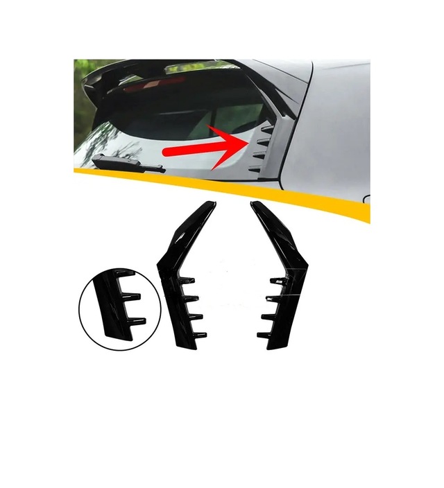 Volkswagen Aksesuar Golf 8 Uyumlu Spoiler Çıtası İthal PianoBlack