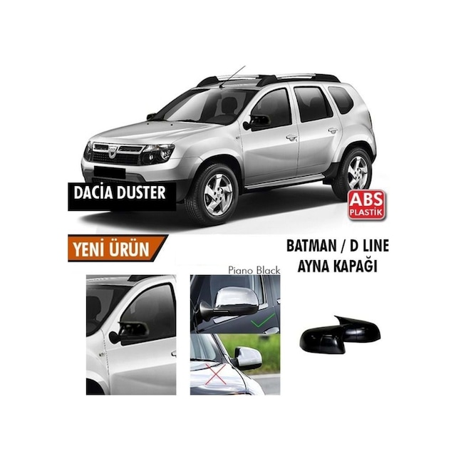 Dacia Duster 2014 - 2017 Arası Yarasa Ayna Kapağı Batman Ayna