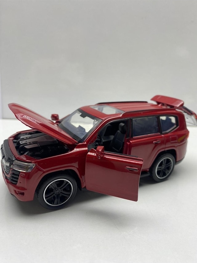Diecast Metal Oyuncak Araba Toyota Land Cruıser Çek Bırak Model Araç 1:32 Ölçek 15 Cm Diğer