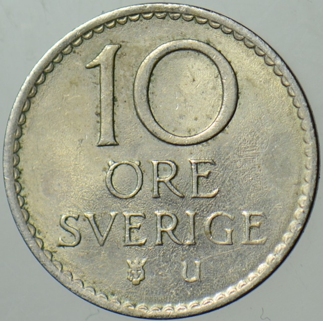 İsveç 10 Öre 1969.