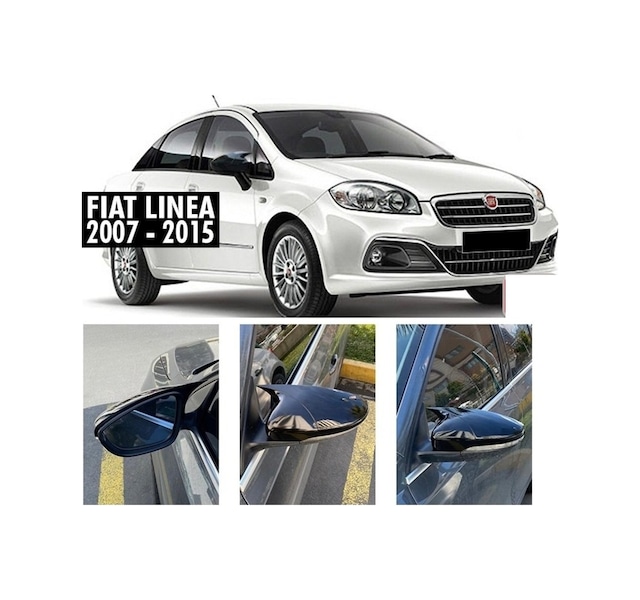 Fiat Linea (2007 - 2015) Batman Yarasa Ayna Kapağı (parlak Siyah)