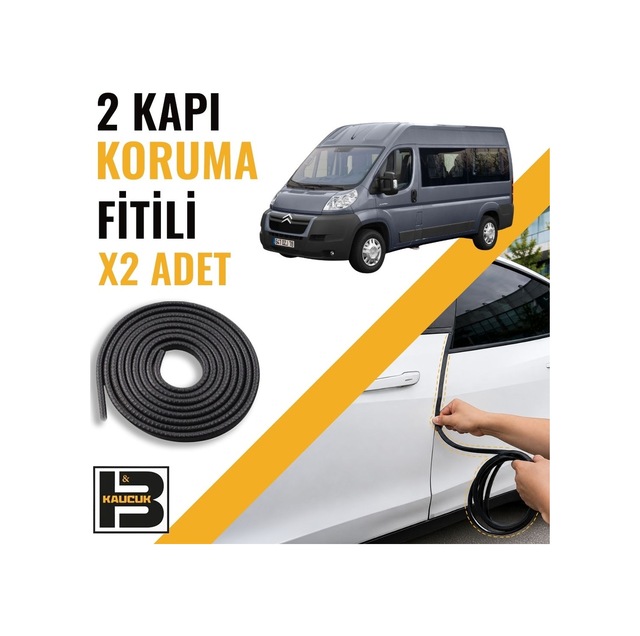Citroen Jumper 2007-2014 Kapı Koruma Fitili-iki Kapı-siyah-bm1151