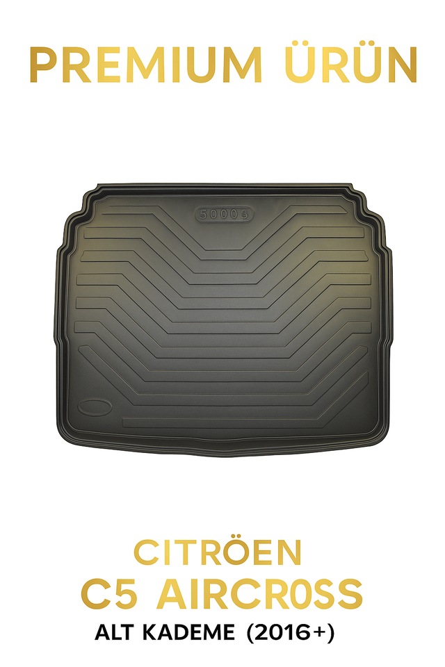Citroën C5 Aircross 2017+ Uyumlu 3d Bagaj Havuzu Premium