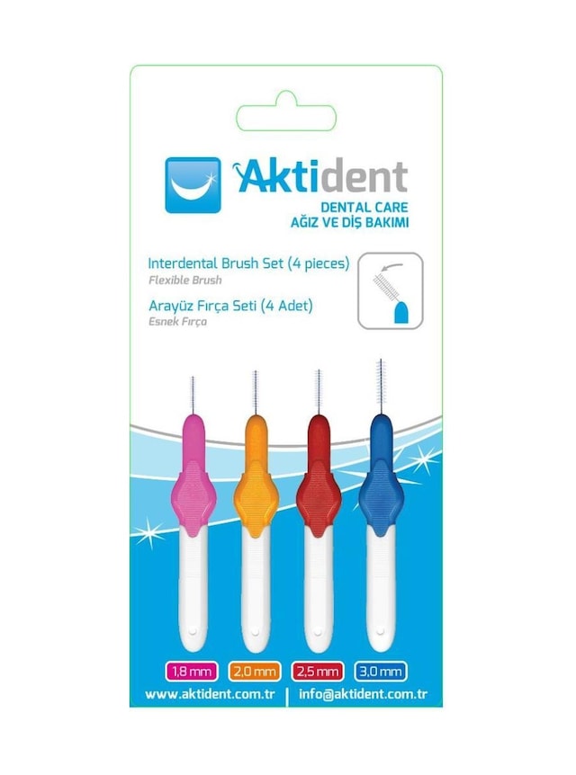 Aktident Arayüz Fırça Seti Karışık 4'lü