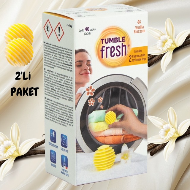 Little Joe Kurutma Makinesi Vanilya Koku Kapsülü 2'li Paket Vanilla Blossom -40 Kurutma