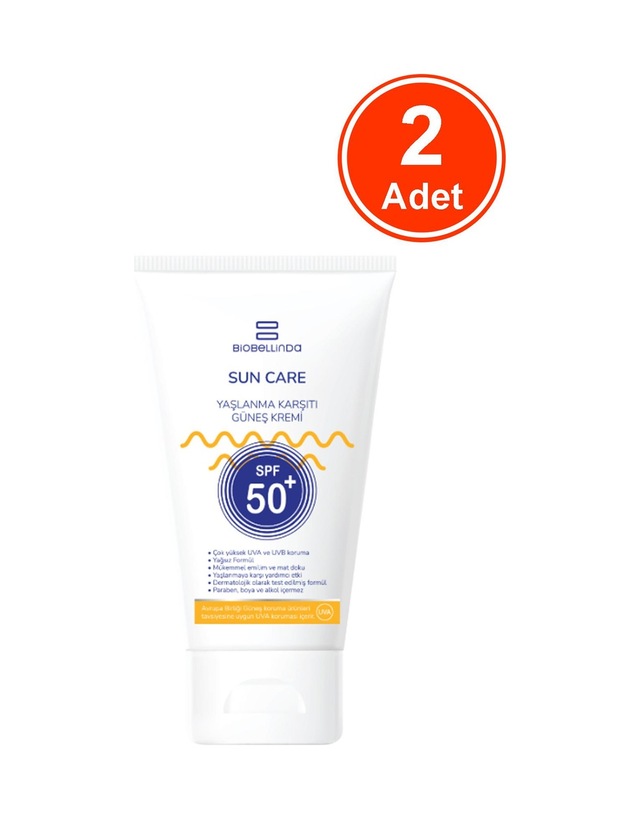 Biobellinda & Leke Karşıtı Güneş Kremi +50 Spf 50 Ml X 2 Adet