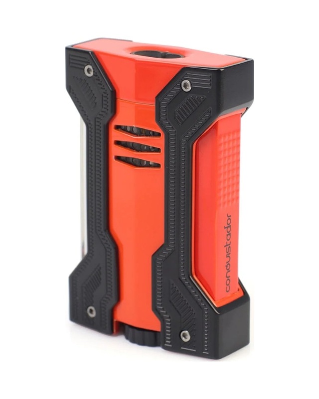 Conquistador Çift Torch Turuncu Siyah Defi Extreme Dizayn Metal Puro Çakmağı Cnq-026