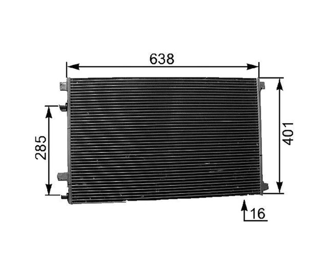 Klima Radyatörü Mga 82700 Renault Megane Iı 2002-2008 / Scenic Iı 2003-2008