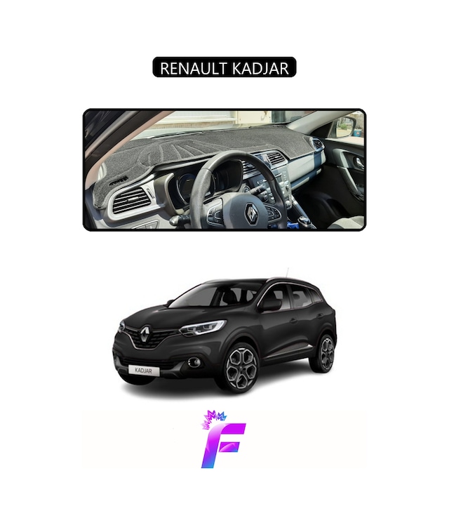 Renault Kadjar 2015-2018 Uyumlu Torpido Örtüsü Yansıma Önleyici Tam Koruma Hızlı Montaj J78 Torpido Halısı