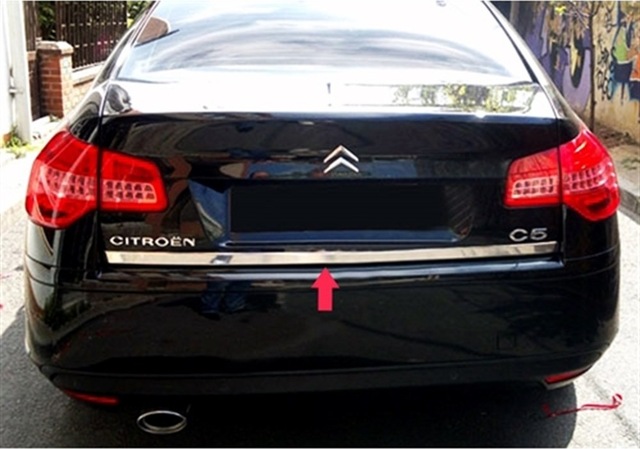 Db Chrome Citroen C5 Krom Bagaj Alt Çıta 2008 Sonrası P.Çelik N11.5214