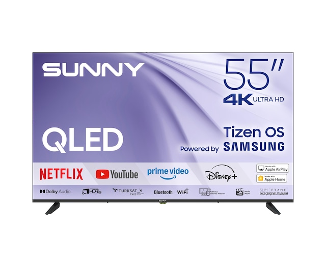 Sunny 55" SN55QUPRL-T08I Milano 139 Ekran 4K Ultra Hd Smart Qled Tv