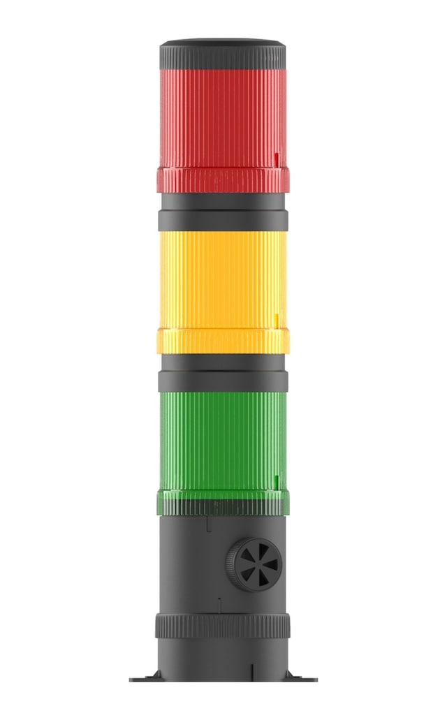 Mesan Ø70 3 Kat Işıklı Kolon Multi Led Buzzer Taban Montaj 220vac Ms 310.1.3.2.220vac