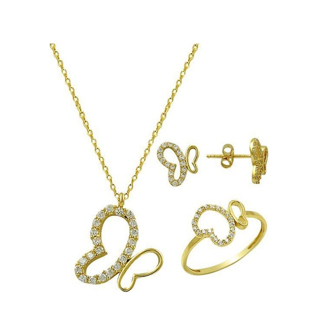 Üçlü Set Kelebek 5,00 Gram 14 Ayar Altın