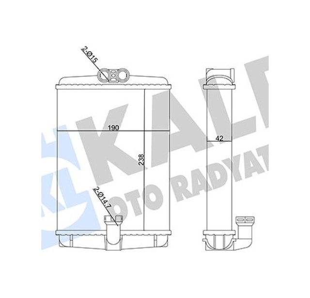 Kalorıfer - 144 - Radyatoru Mercedes W210 W220 C215 R170 - Dpmıx-hb - C208 A208