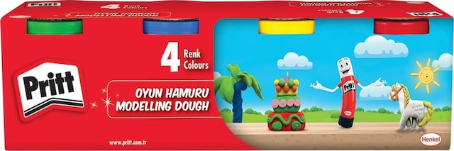 Pritt Oyun Hamuru 4 Renk 100 Gr