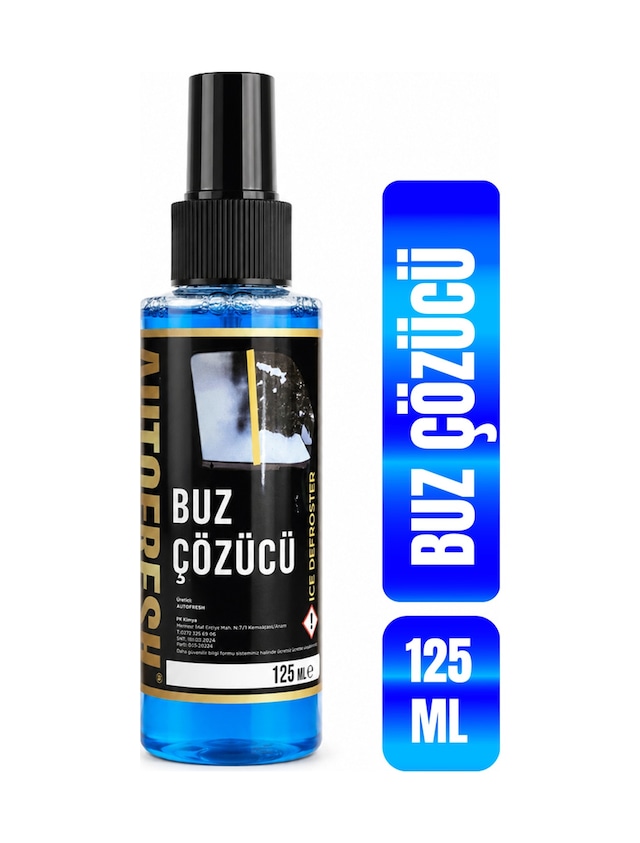 Oto Buz Çözücü Araç Araba Ayna Cam Buzlanma Önleyici Hızlı Ve Pratik Kullanım Sprey 125 Ml