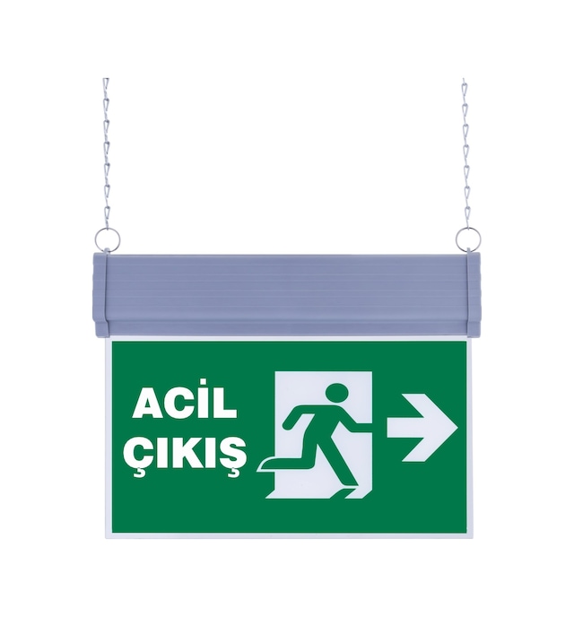 Sg051-s3 Çift Yönlü Acil Yönlendirme Armatürü Zincirli Acil Çıkış Sağ-sol A2d25