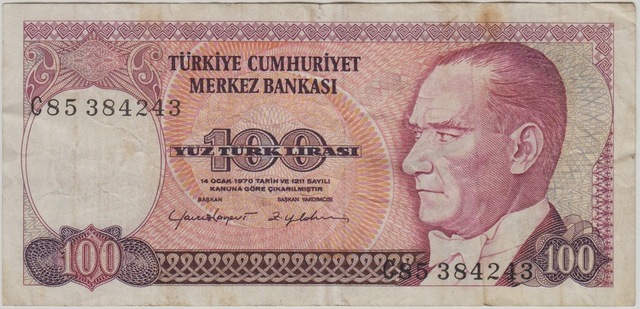 7. Emisyon 100 Lira C85 Çt.
