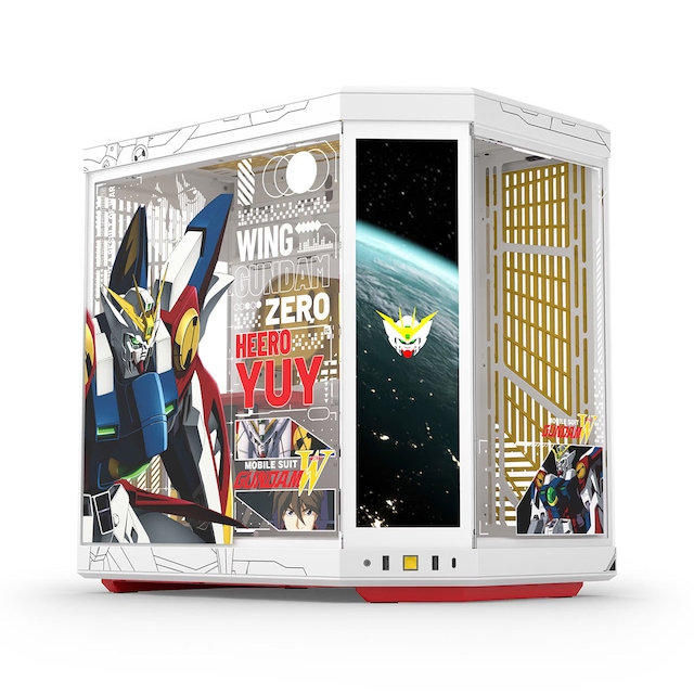 HYTE Y70 TOUCH GUNDAM WING DUAL CHAMBER DOKUNMATIK CS-HYTE-Y70TTI-GWING Mid Tower E-ATX Tempered Glass Display