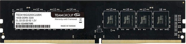 TeamGroup Value 16GB DDR4 3200MHz CL22 TED416G3200C22BK