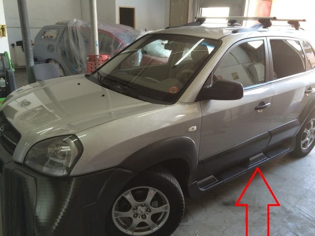 Hyundaı Tucson 2004 - 2014 Oem Siyah Yan Basamak