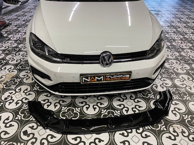Vw Golf 7 - 7.5 R Ön Tampon Lipi Plastik Piano Black