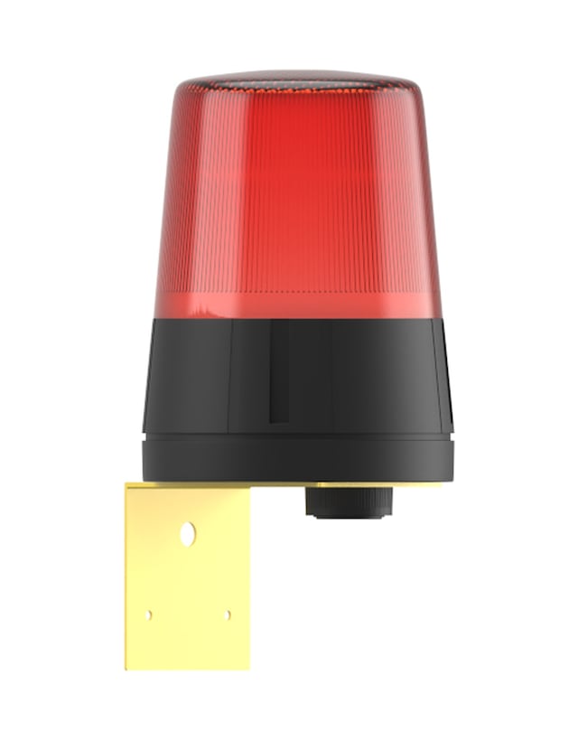 Mesan Ø110 İkaz Lamba Xenon Çakar Buzzer L Montaj Kırmızı 12vdc Ms 888.1.12vdc