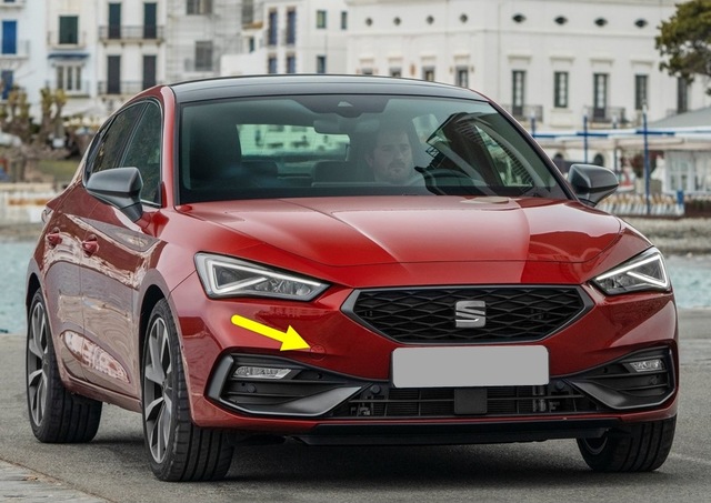 Seat Leon 4 2021-24 Ön Tampon Çeki Çekme Demiri Kapağı 5FA807241
