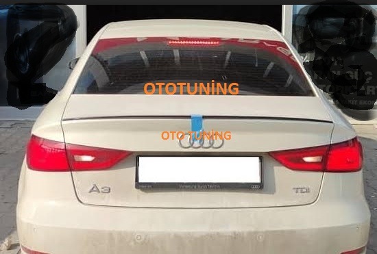 Audi A3 Sedan Spoiler Bagaj Üstü Spoiler. Bagaj Çıtası. Spoyler