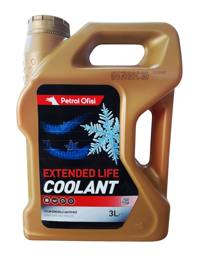 Petrol Ofisi Extended Life Coolant Kırmızı Organik Antifriz 3 Lt Ü.t: 18.10.2024