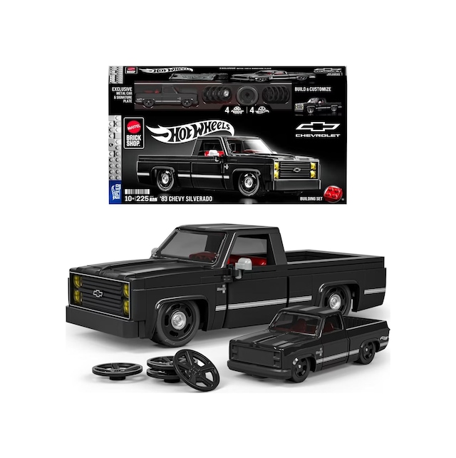 Mattel Brick Shop 83 Chevy Silverado Building Toy Kit