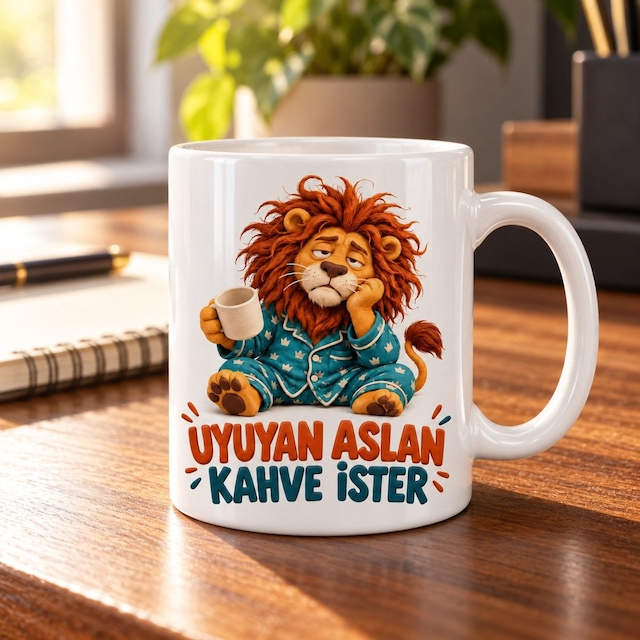 Uykunun Sözü Tasarımlı Porselen Kupa - Model 721