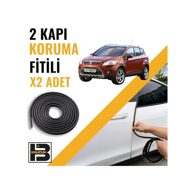 Ford Kuga 2007-2012 Kapı Koruma Fitili-iki Kapı-siyah-bm1219