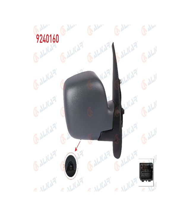 Dıs Dıkız Aynası Sag Elektrıklı Isıtmalı Sensorlu 7 Pın Renault Kangoo 2008-2012