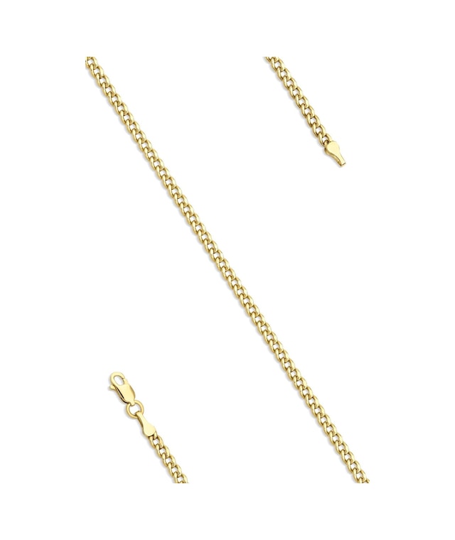 14 Ayar Altın İnce Gurmet Bileklik 2.55 Mm Sarı Altın