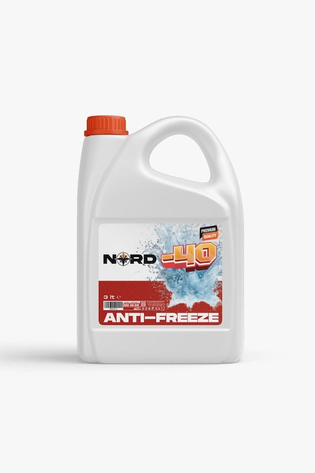 Nord Premium Quality Kırmızı Antifriz -40 C 3 L
