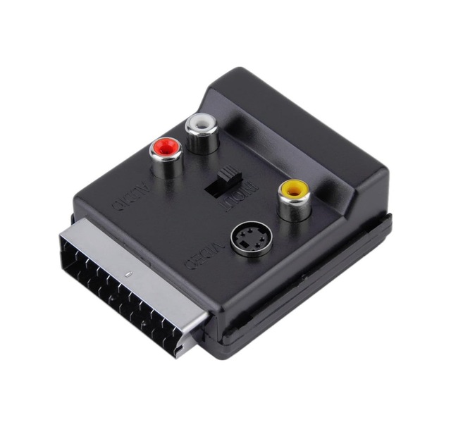4816 Scart To Rca Tos Av Skart Çevirici Dönüştürücü S-video Adaptör