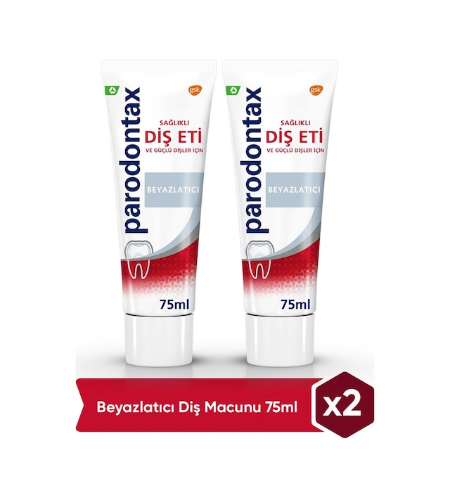 Parodontax Beyazlatıcı Diş Macunu 2 x 75 ML