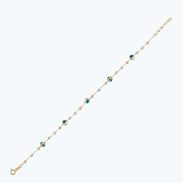 Altınbaş Altın Nazar Boncuklu Bileklik Abl0080-y-25842 Çok Renkli