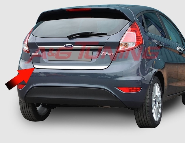 Ford Fiesta Krom Bagaj Alt Çıta Formlu 2009-2017 Arası Paslanmaz
