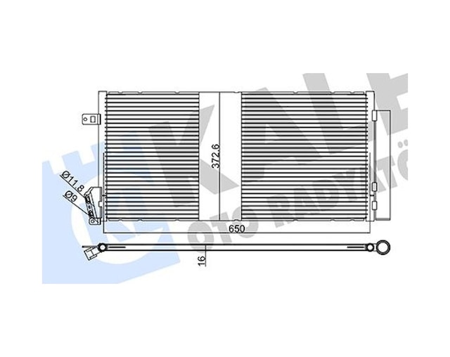 Klıma - 430 - Radyatoru Mondeo Iıı 1.8 2.0 16v 2.0tdcı 00-07 Uzunluk:650mm. - Dpmıx-hb - Genişlik: 373mm