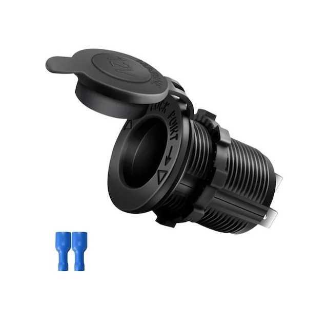 Oto Çakmak Fiş Çakmaklık Dişi Pano Tip 30Mm Şase Monteli Fişli 1 Adet N11.64