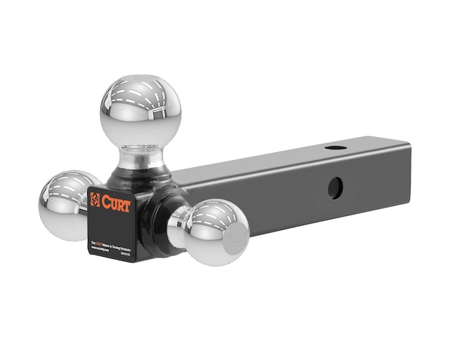 Curt 45001 Çok Bilyalı Römork Bağlantı Bilyalı Montaj, 1-7/8, 2, 2-5/16 İnç Toplar, 2-inç Alıcıya Uyar, 4,5 Kg