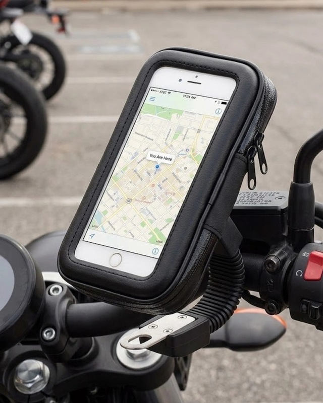 Mey İthalat Su Geçirmez Motosiklet Scooter Telefon Standı Dokunmatik Ekranlı Bisiklet Tutucu