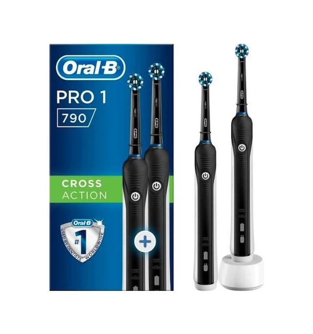 Oral-B Pro1 790 Black Edition Cross Action Şarj Edilebilir Diş Fırçası 2'li