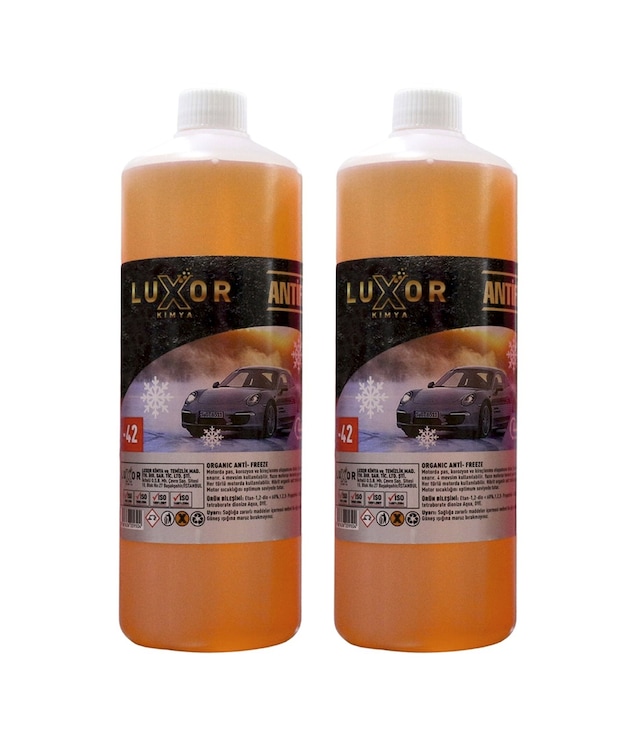 Luxor Kimya 4 Mevsim -42 Derece Turuncu Antifriz 1 LT (2'li)